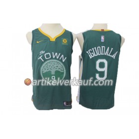 NBA Golden State Warriors Trikot Andre Iguodala 9 Nike 2017-18 Grün Swingman - Herren